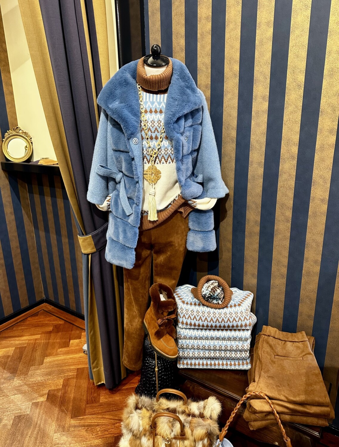 Noorse Print Trui Met Cape