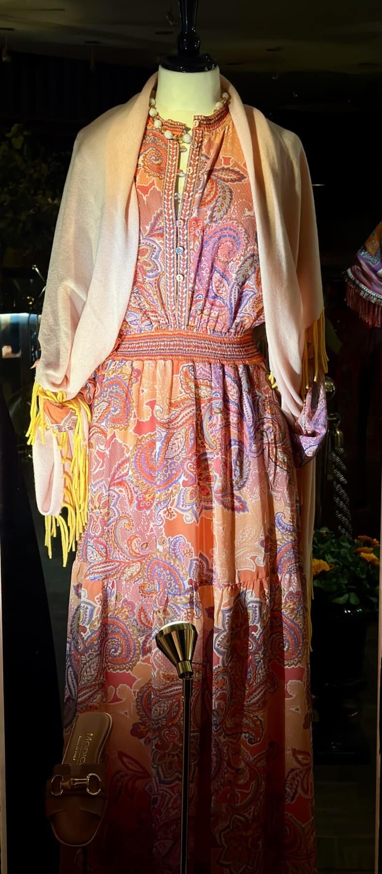 Oranje Peasly Jurk Lang