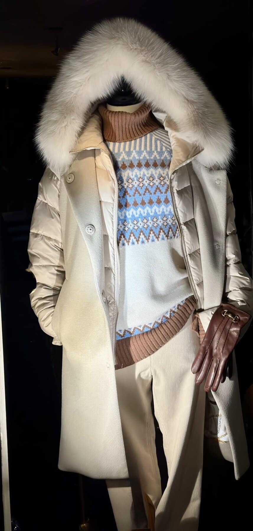 Sand Jas Met Bont Braag Ook In Grotematen Verkrijgbaar