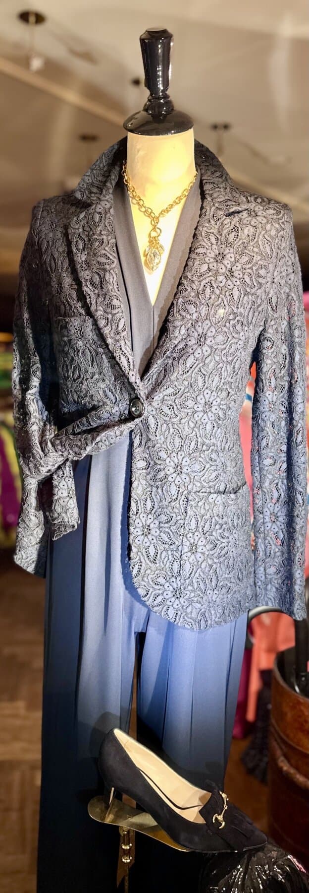 Th Braun Blazer Marine Kant